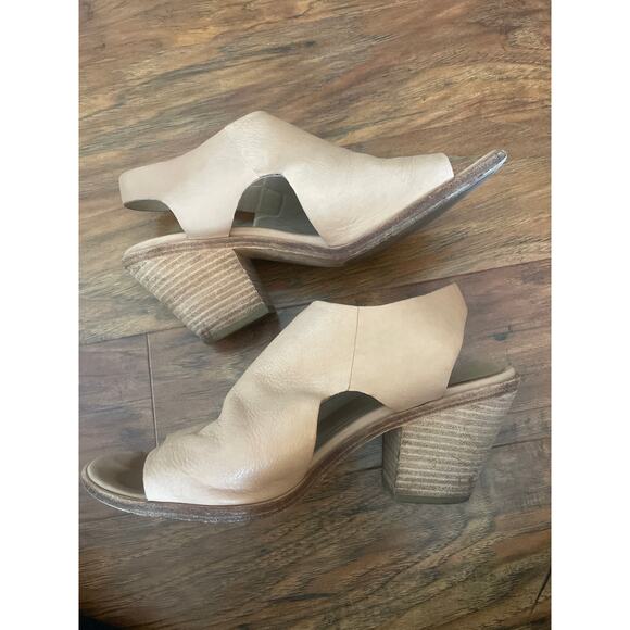 EILEEN FISHER Glance Leather Slingback Sandals Size 9.5 - Picture 4 of 6